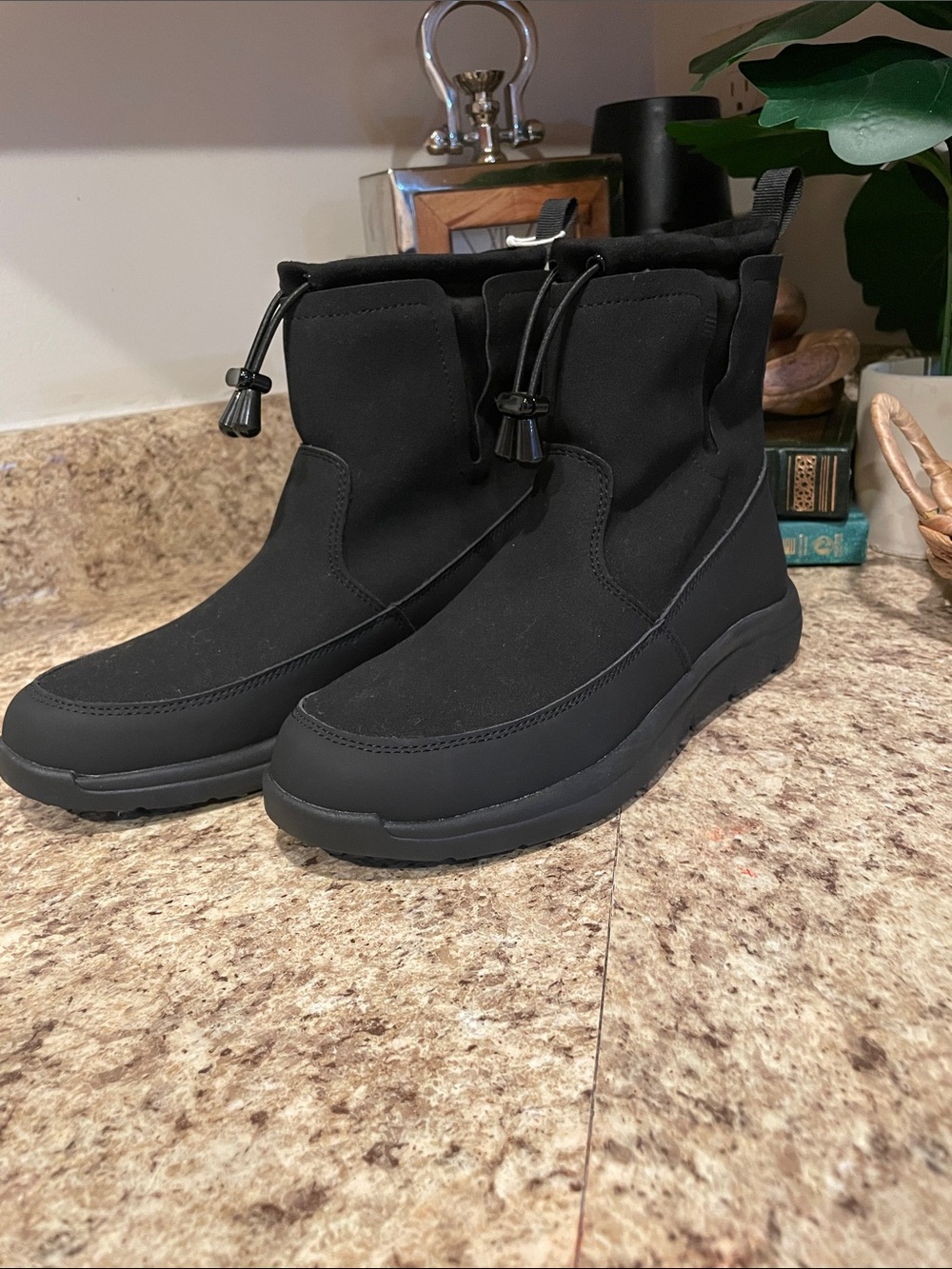 Jambu Black Insulated Toggle Ankle Boots